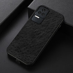 Soft Luxury Leather Snap On Case Cover B05H for Xiaomi Redmi K50 Pro 5G Black