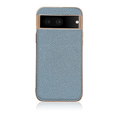 Soft Luxury Leather Snap On Case Cover B06H for Google Pixel 7 5G Blue