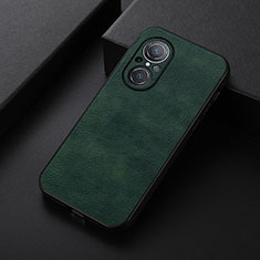 Soft Luxury Leather Snap On Case Cover B06H for Huawei Honor 50 SE 5G Green