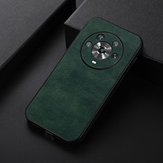 Soft Luxury Leather Snap On Case Cover B06H for Huawei Honor Magic4 5G Green