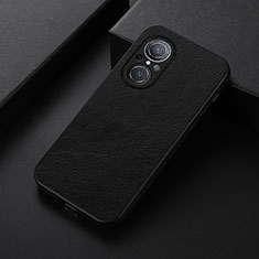 Soft Luxury Leather Snap On Case Cover B06H for Huawei Nova 9 SE Black