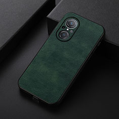 Soft Luxury Leather Snap On Case Cover B06H for Huawei Nova 9 SE Green