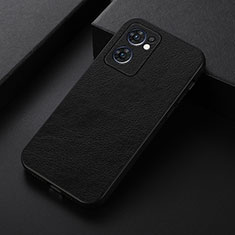 Soft Luxury Leather Snap On Case Cover B06H for OnePlus Nord CE 2 5G Black