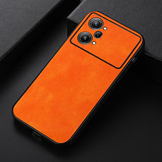 Soft Luxury Leather Snap On Case Cover B06H for Oppo K10 Pro 5G Orange