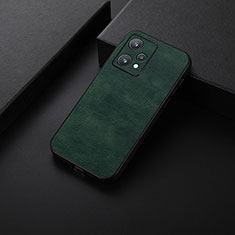 Soft Luxury Leather Snap On Case Cover B06H for Realme 9 5G Green