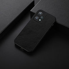 Soft Luxury Leather Snap On Case Cover B06H for Realme V25 5G Black