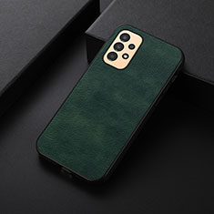 Soft Luxury Leather Snap On Case Cover B06H for Samsung Galaxy A13 4G Green