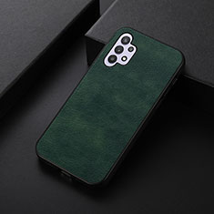 Soft Luxury Leather Snap On Case Cover B06H for Samsung Galaxy A32 5G Green