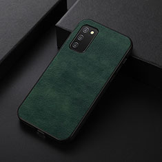 Soft Luxury Leather Snap On Case Cover B06H for Samsung Galaxy M02s Green