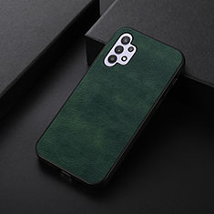 Soft Luxury Leather Snap On Case Cover B06H for Samsung Galaxy M32 5G Green