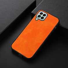 Soft Luxury Leather Snap On Case Cover B06H for Samsung Galaxy M33 5G Orange