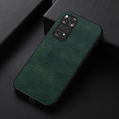 Soft Luxury Leather Snap On Case Cover B06H for Xiaomi Redmi Note 11S 4G Green