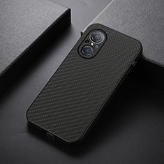 Soft Luxury Leather Snap On Case Cover B07H for Huawei Honor 50 SE 5G Black