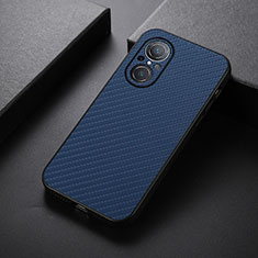 Soft Luxury Leather Snap On Case Cover B07H for Huawei Nova 9 SE Blue