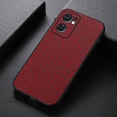 Soft Luxury Leather Snap On Case Cover B07H for OnePlus Nord CE 2 5G Red