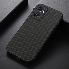 Soft Luxury Leather Snap On Case Cover B07H for Oppo Reno7 5G Black