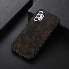 Soft Luxury Leather Snap On Case Cover B07H for Samsung Galaxy A32 5G Brown