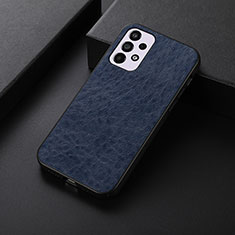 Soft Luxury Leather Snap On Case Cover B07H for Samsung Galaxy A33 5G Blue