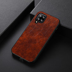 Soft Luxury Leather Snap On Case Cover B07H for Samsung Galaxy A42 5G Red