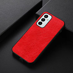 Soft Luxury Leather Snap On Case Cover B07H for Samsung Galaxy F23 5G Red