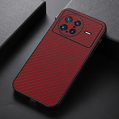 Soft Luxury Leather Snap On Case Cover B07H for Vivo X Note Red