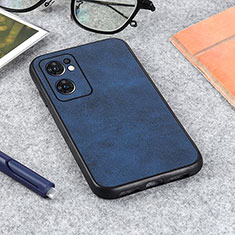 Soft Luxury Leather Snap On Case Cover B08H for OnePlus Nord CE 2 5G Blue