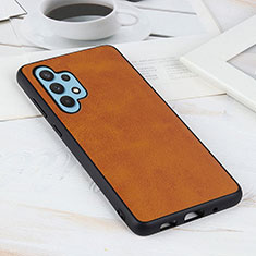 Soft Luxury Leather Snap On Case Cover B08H for Samsung Galaxy A32 5G Brown