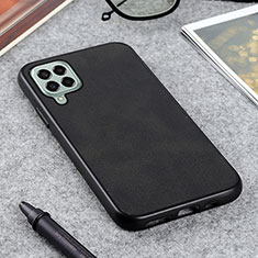 Soft Luxury Leather Snap On Case Cover B08H for Samsung Galaxy M33 5G Black