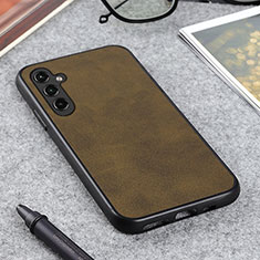 Soft Luxury Leather Snap On Case Cover B08H for Samsung Galaxy M44 5G Green