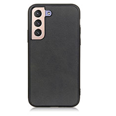 Soft Luxury Leather Snap On Case Cover B08H for Samsung Galaxy S21 Plus 5G Black