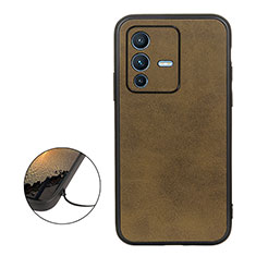 Soft Luxury Leather Snap On Case Cover B08H for Vivo V23 Pro 5G Green