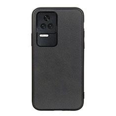 Soft Luxury Leather Snap On Case Cover B08H for Xiaomi Redmi K50 Pro 5G Black