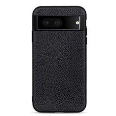 Soft Luxury Leather Snap On Case Cover B11H for Google Pixel 7 5G Black