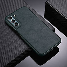 Soft Luxury Leather Snap On Case Cover C06 for Samsung Galaxy S21 FE 5G Green