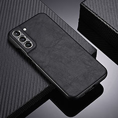 Soft Luxury Leather Snap On Case Cover C06 for Samsung Galaxy S22 Plus 5G Black