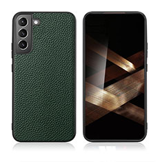 Soft Luxury Leather Snap On Case Cover C08 for Samsung Galaxy S24 Plus 5G Green