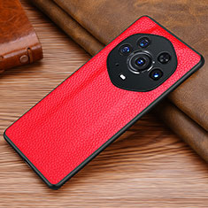 Soft Luxury Leather Snap On Case Cover DL1 for Huawei Honor Magic3 Pro+ Plus 5G Red