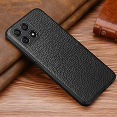 Soft Luxury Leather Snap On Case Cover DL1 for Huawei Honor X30i Black