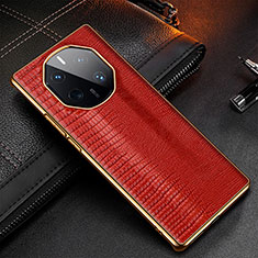 Soft Luxury Leather Snap On Case Cover DL1 for Huawei Mate 50 RS Red