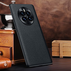 Soft Luxury Leather Snap On Case Cover DL1 for Huawei Mate 50E Black