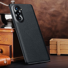 Soft Luxury Leather Snap On Case Cover DL1 for Huawei Nova 10 Black