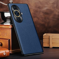 Soft Luxury Leather Snap On Case Cover DL1 for Huawei Nova 11 Blue