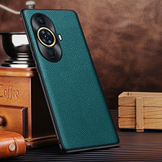 Soft Luxury Leather Snap On Case Cover DL1 for Huawei Nova 11 Cyan