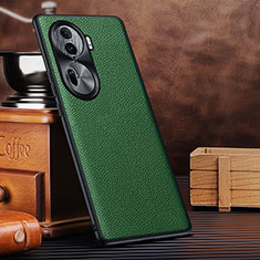 Soft Luxury Leather Snap On Case Cover DL1 for Oppo Reno11 Pro 5G Green