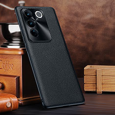 Soft Luxury Leather Snap On Case Cover DL1 for Vivo V27 5G Black