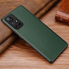 Soft Luxury Leather Snap On Case Cover DL1 for Xiaomi Redmi Note 11T 5G Green