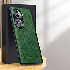 Soft Luxury Leather Snap On Case Cover DL2 for Oppo Reno11 Pro 5G Green