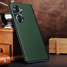 Soft Luxury Leather Snap On Case Cover DL3 for Huawei Honor 60 5G Green