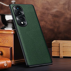 Soft Luxury Leather Snap On Case Cover DL3 for Huawei Honor 70 Pro+ Plus 5G Green