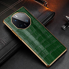 Soft Luxury Leather Snap On Case Cover DL3 for Huawei Mate 50 RS Green